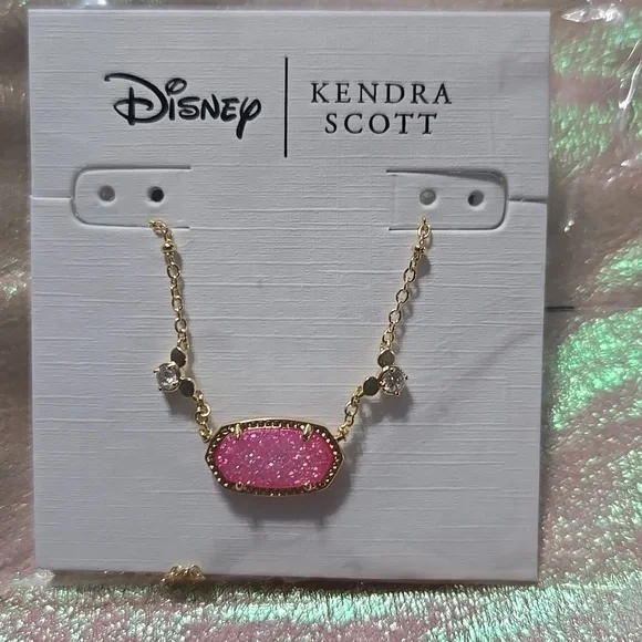 Kendra Scott Disney Pink Drusy Pendant Necklace - Picture 3 of 4